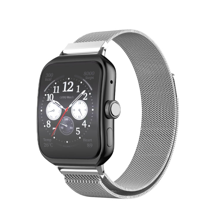 Bracelet de montre en métal en acier inoxydable milanais, For OPPO Watch 3 Pro