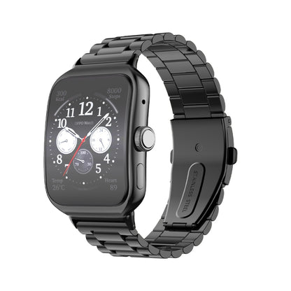 Bracelet de montre en acier inoxydable à boucle plate à trois perles, For OPPO Watch 3 Pro, For OPPO Watch 3