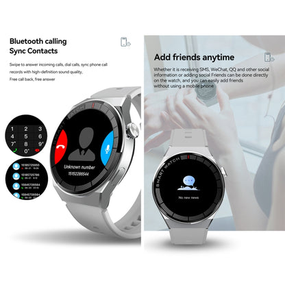 Montre intelligente GW69 Plus, prise en charge des appels BT/fréquence cardiaque/pression artérielle/oxygène sanguin