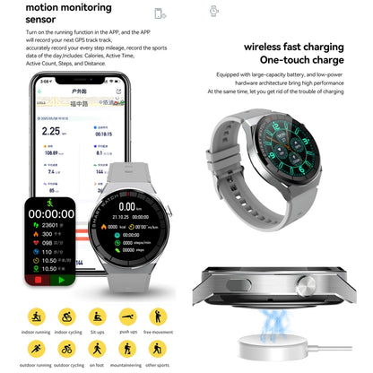 Montre intelligente GW69 Plus, prise en charge des appels BT/fréquence cardiaque/pression artérielle/oxygène sanguin