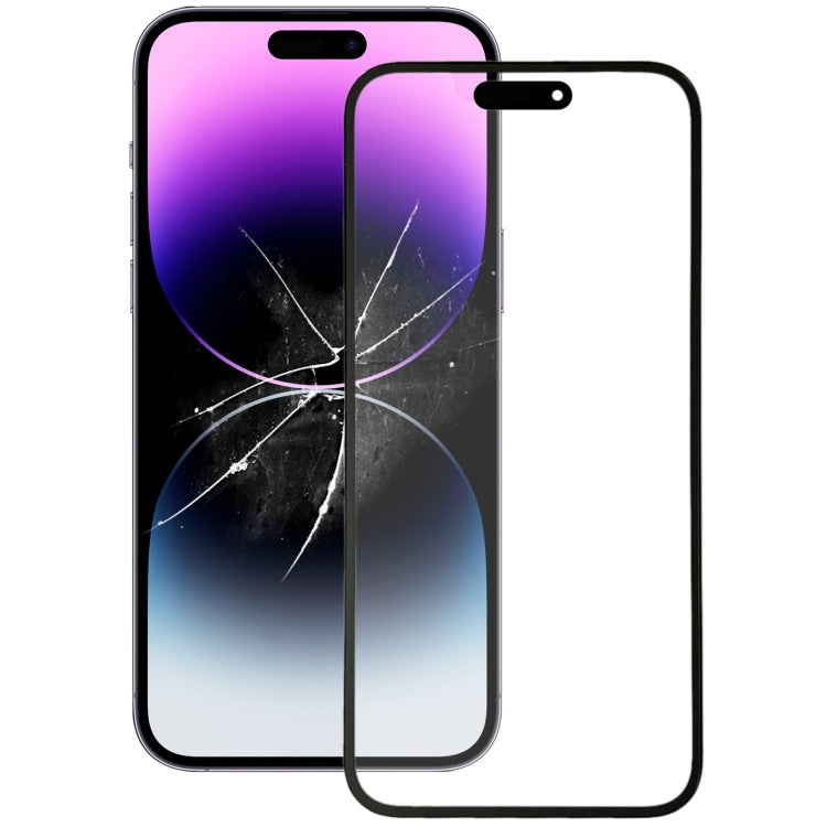 Lentille extérieure en verre de l'écran avant avec adhésif optiquement transparent OCA, For iPhone 14, For iPhone 14 Plus, For iPhone 14 Pro, For iPhone 14 Pro Max