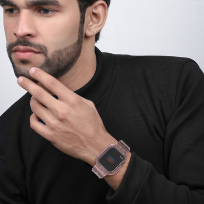 Bracelet de montre en TPU intégré Armor, For Apple Watch Ultra 49mm