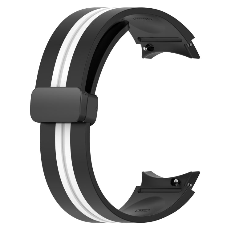 Bracelet de montre en silicone à rayures bicolores, For Samsung Galaxy Watch5 Pro