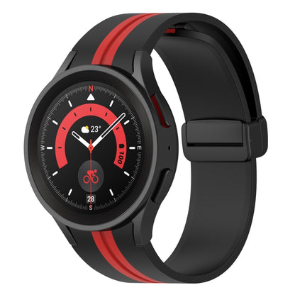 Bracelet de montre en silicone à rayures bicolores, For Samsung Galaxy Watch5 Pro