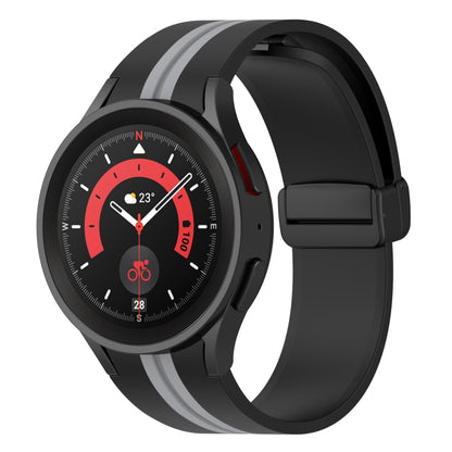 Bracelet de montre en silicone à rayures bicolores, For Samsung Galaxy Watch5 Pro