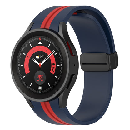 Bracelet de montre en silicone à rayures bicolores, For Samsung Galaxy Watch5 Pro