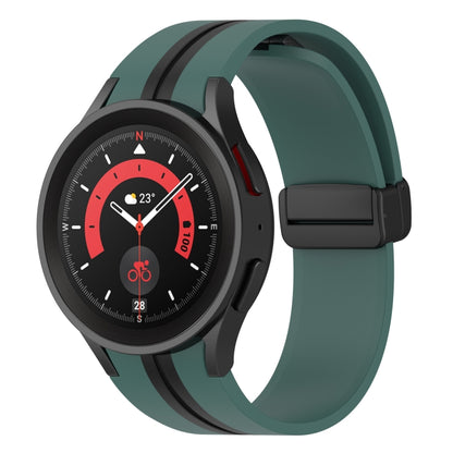 Bracelet de montre en silicone à rayures bicolores, For Samsung Galaxy Watch5 Pro