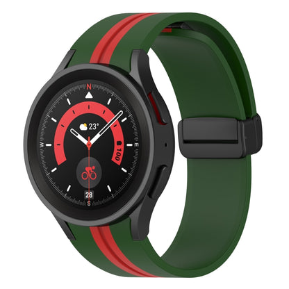 Bracelet de montre en silicone à rayures bicolores, For Samsung Galaxy Watch5 Pro