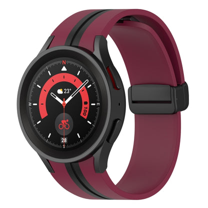 Bracelet de montre en silicone à rayures bicolores, For Samsung Galaxy Watch5 Pro