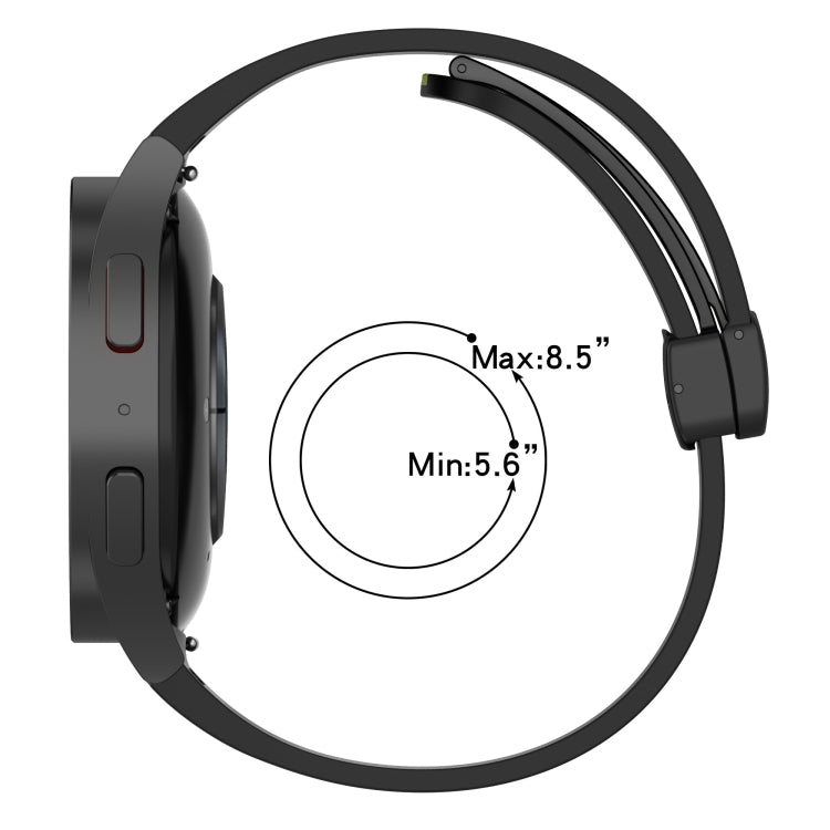 Bracelet de montre en silicone à rayures bicolores, For Samsung Galaxy Watch5 Pro
