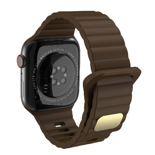 Silicone respirant et respectueux de la peau pour Apple Watch, Ultra 49mm / Series 8&7 45mm / SE   2&6&SE&5&4 44mm / 3&2&1 42mm, Series 8&7 41mm / SE 2&6&SE&5&4 40mm /   3&2&1 38mm