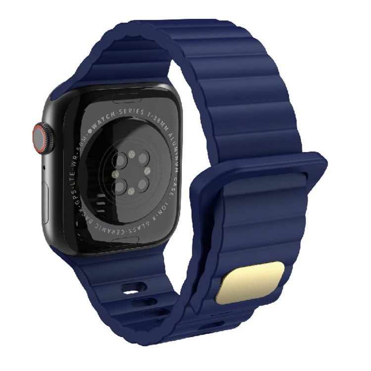 Silicone respirant et respectueux de la peau pour Apple Watch, Ultra 49mm / Series 8&7 45mm / SE   2&6&SE&5&4 44mm / 3&2&1 42mm, Series 8&7 41mm / SE 2&6&SE&5&4 40mm /   3&2&1 38mm