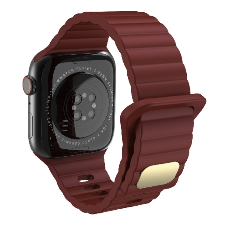Silicone respirant et respectueux de la peau pour Apple Watch, Ultra 49mm / Series 8&7 45mm / SE   2&6&SE&5&4 44mm / 3&2&1 42mm, Series 8&7 41mm / SE 2&6&SE&5&4 40mm /   3&2&1 38mm