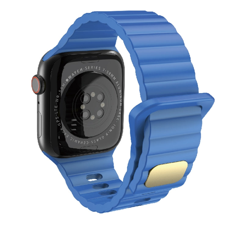 Silicone respirant et respectueux de la peau pour Apple Watch, Ultra 49mm / Series 8&7 45mm / SE   2&6&SE&5&4 44mm / 3&2&1 42mm, Series 8&7 41mm / SE 2&6&SE&5&4 40mm /   3&2&1 38mm