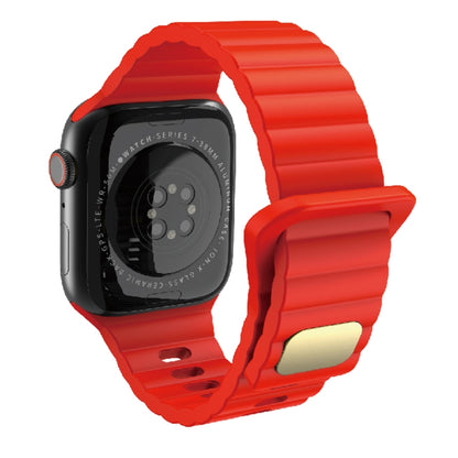 Silicone respirant et respectueux de la peau pour Apple Watch, Ultra 49mm / Series 8&7 45mm / SE   2&6&SE&5&4 44mm / 3&2&1 42mm, Series 8&7 41mm / SE 2&6&SE&5&4 40mm /   3&2&1 38mm