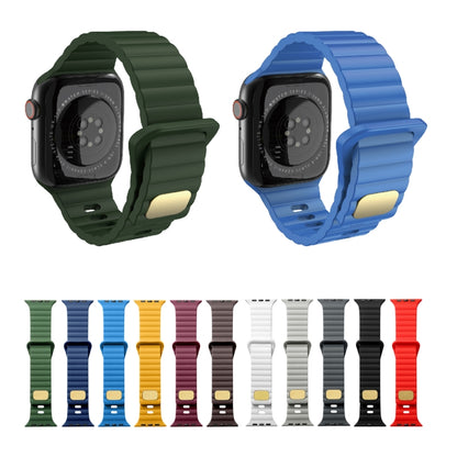 Silicone respirant et respectueux de la peau pour Apple Watch, Ultra 49mm / Series 8&7 45mm / SE   2&6&SE&5&4 44mm / 3&2&1 42mm, Series 8&7 41mm / SE 2&6&SE&5&4 40mm /   3&2&1 38mm