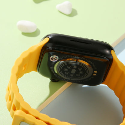 Silicone respirant et respectueux de la peau pour Apple Watch, Ultra 49mm / Series 8&7 45mm / SE   2&6&SE&5&4 44mm / 3&2&1 42mm, Series 8&7 41mm / SE 2&6&SE&5&4 40mm /   3&2&1 38mm