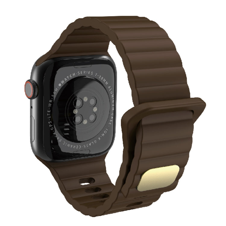 Silicone respirant et respectueux de la peau pour Apple Watch, Ultra 49mm / Series 8&7 45mm / SE   2&6&SE&5&4 44mm / 3&2&1 42mm, Series 8&7 41mm / SE 2&6&SE&5&4 40mm /   3&2&1 38mm
