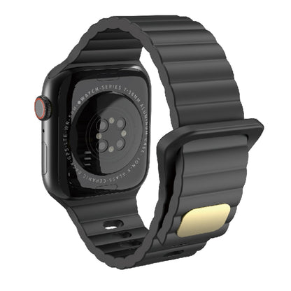 Silicone respirant et respectueux de la peau pour Apple Watch, Ultra 49mm / Series 8&7 45mm / SE   2&6&SE&5&4 44mm / 3&2&1 42mm, Series 8&7 41mm / SE 2&6&SE&5&4 40mm /   3&2&1 38mm