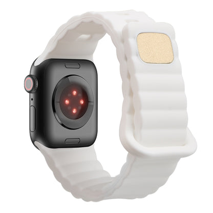 Bracelet de montre en silicone à boucle inversée, For Apple Watch Ultra 49mm / Series 8&7 45mm / SE 2&6&SE&5&4 44mm / 3&2&1 42mm, For Apple Watch Series 8&7 41mm / SE 2&6&SE&5&4 40mm / 3&2&1 38mm