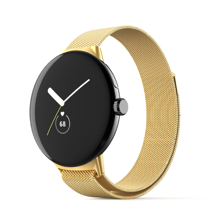Bracelet de montre en métal en acier inoxydable milanais, For Google Pixel Watch