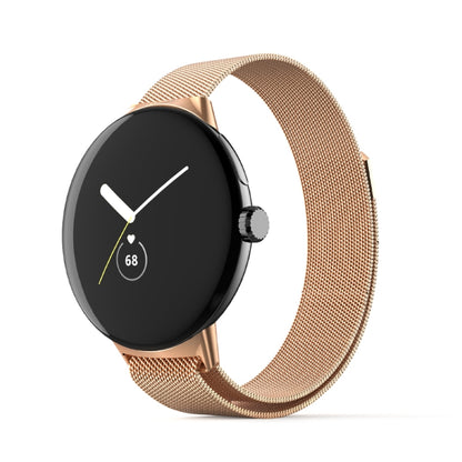 Bracelet de montre en métal en acier inoxydable milanais, For Google Pixel Watch