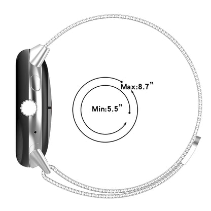 Bracelet de montre en métal en acier inoxydable milanais, For Google Pixel Watch