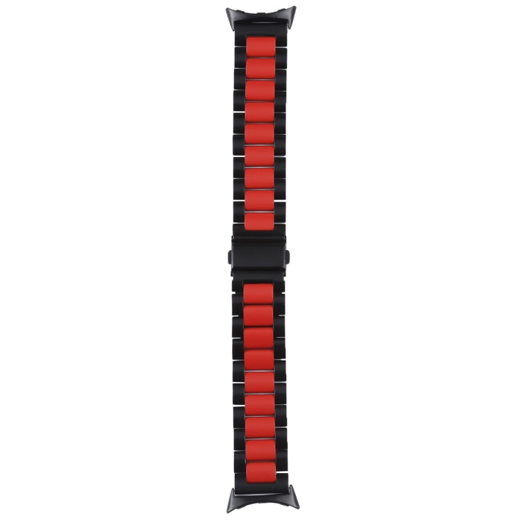 Bracelet de montre en acier inoxydable à trois souches, For Google Pixel Watch 4 / 3 / 2 / 1 41mm