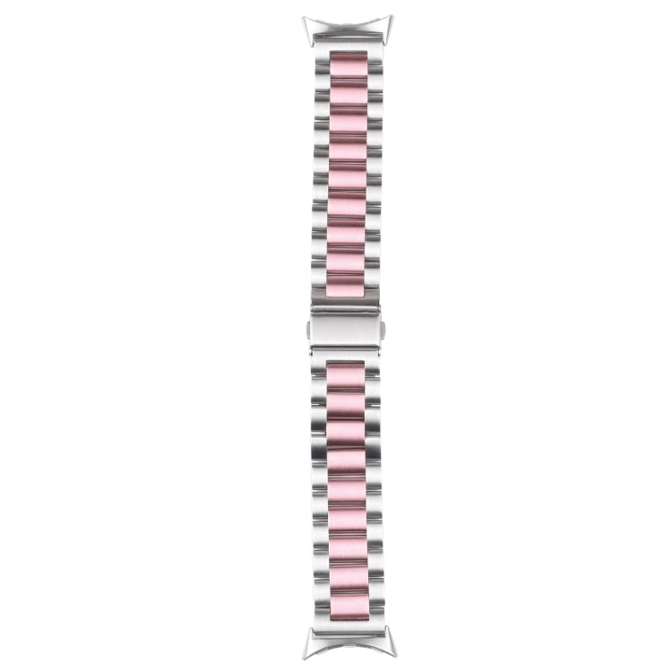 Bracelet de montre en acier inoxydable à trois souches, For Google Pixel Watch 4 / 3 / 2 / 1 41mm