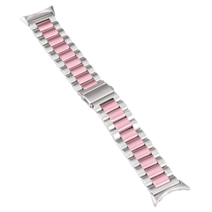 Bracelet de montre en acier inoxydable à trois souches, For Google Pixel Watch 4 / 3 / 2 / 1 41mm