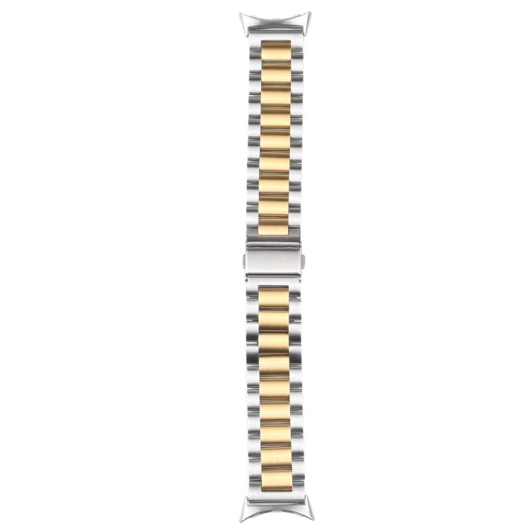 Bracelet de montre en acier inoxydable à trois souches, For Google Pixel Watch 4 / 3 / 2 / 1 41mm