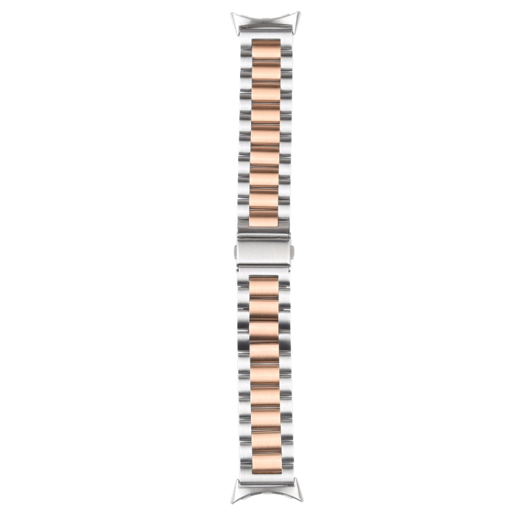 Bracelet de montre en acier inoxydable à trois souches, For Google Pixel Watch 4 / 3 / 2 / 1 41mm