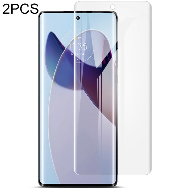 2pcs imak Protecteur de film hydrogel plein écran incurvé, For iPhone 14, For iPhone 14 Plus, For iPhone 14 Pro, For iPhone 14 Pro Max, For Huawei Mate 50, For Huawei Mate 50 Pro, For Motorola Moto S30 Pro /Edge 30 Fusion                               ...