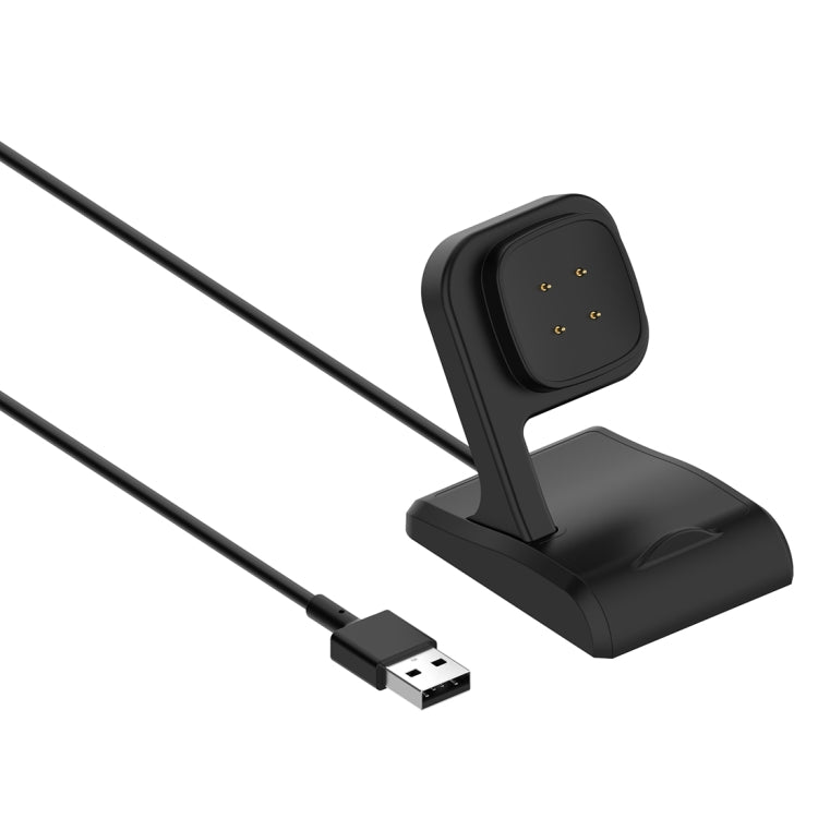 Support de chargeur magnétique vertical avec prise en charge de la protection contre les puces Charge rapide, For Fitbit Versa4 / Sense2