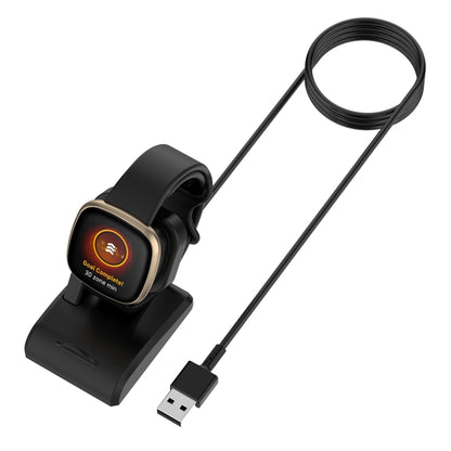 Support de chargeur magnétique vertical avec prise en charge de la protection contre les puces Charge rapide, For Fitbit Versa4 / Sense2