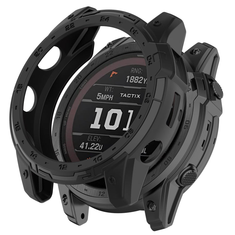 Boîtier de montre en TPU Armor Hollow, For Garmin Enduro2 / Tactix7