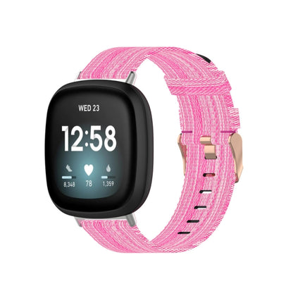Bracelet de montre universel en toile tissée en nylon, For Fitbit Versa 4 / Sense 2