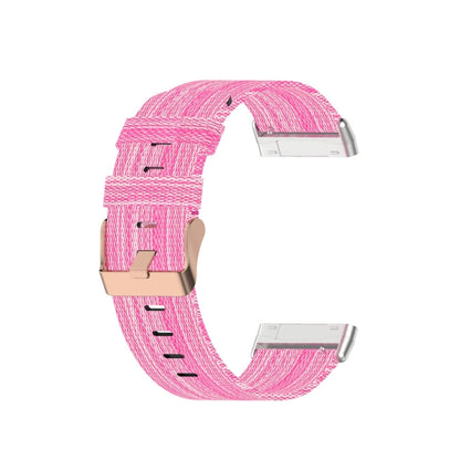 Bracelet de montre universel en toile tissée en nylon, For Fitbit Versa 4 / Sense 2