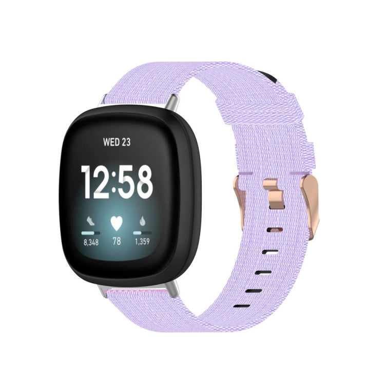 Bracelet de montre universel en toile tissée en nylon, For Fitbit Versa 4 / Sense 2