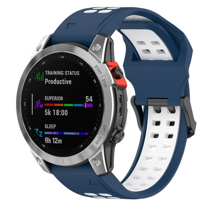Bracelet de montre en silicone à double rangée à dégagement rapide, For Garmin Descent G1 / Coros Vertix 22mm, For Garmin Enduro / Coros Vertix 2 26mm