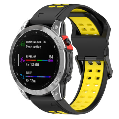 Bracelet de montre en silicone à double rangée à dégagement rapide, For Garmin Descent G1 / Coros Vertix 22mm, For Garmin Enduro / Coros Vertix 2 26mm
