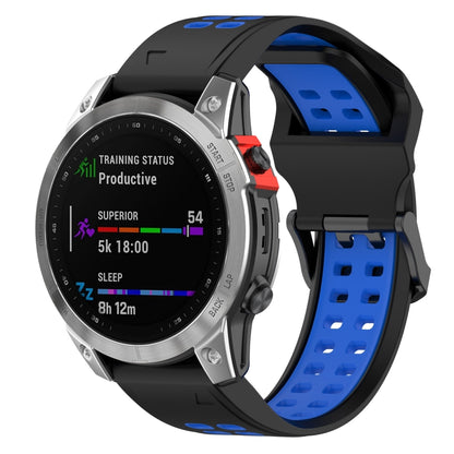 Bracelet de montre en silicone à double rangée à dégagement rapide, For Garmin Descent G1 / Coros Vertix 22mm, For Garmin Enduro / Coros Vertix 2 26mm