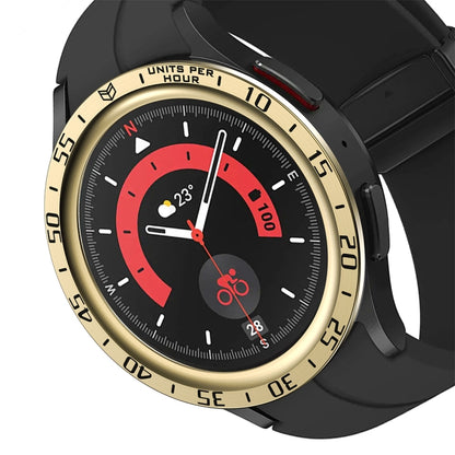 Cadre de protection en acier à cadran, For Samsung Galaxy Watch5 Pro 45mm A Style, For Samsung Galaxy Watch5 Pro 45mm E Style