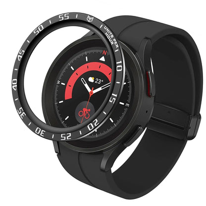 Cadre de protection en acier à cadran, For Samsung Galaxy Watch5 Pro 45mm A Style, For Samsung Galaxy Watch5 Pro 45mm E Style
