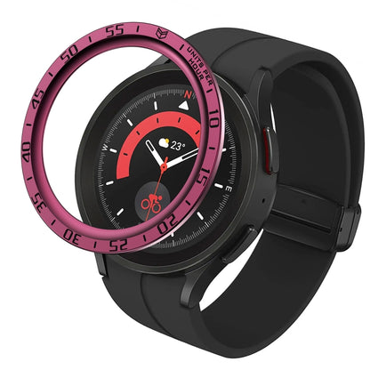 Cadre de protection en acier à cadran, For Samsung Galaxy Watch5 Pro 45mm A Style, For Samsung Galaxy Watch5 Pro 45mm E Style