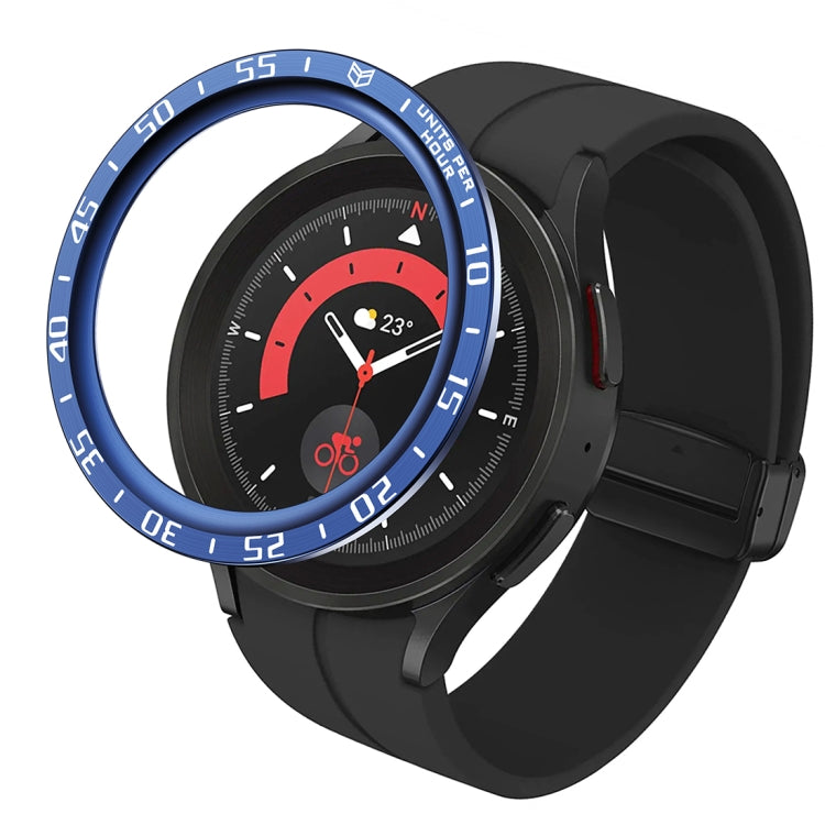 Cadre de protection en acier à cadran, For Samsung Galaxy Watch5 Pro 45mm A Style, For Samsung Galaxy Watch5 Pro 45mm E Style