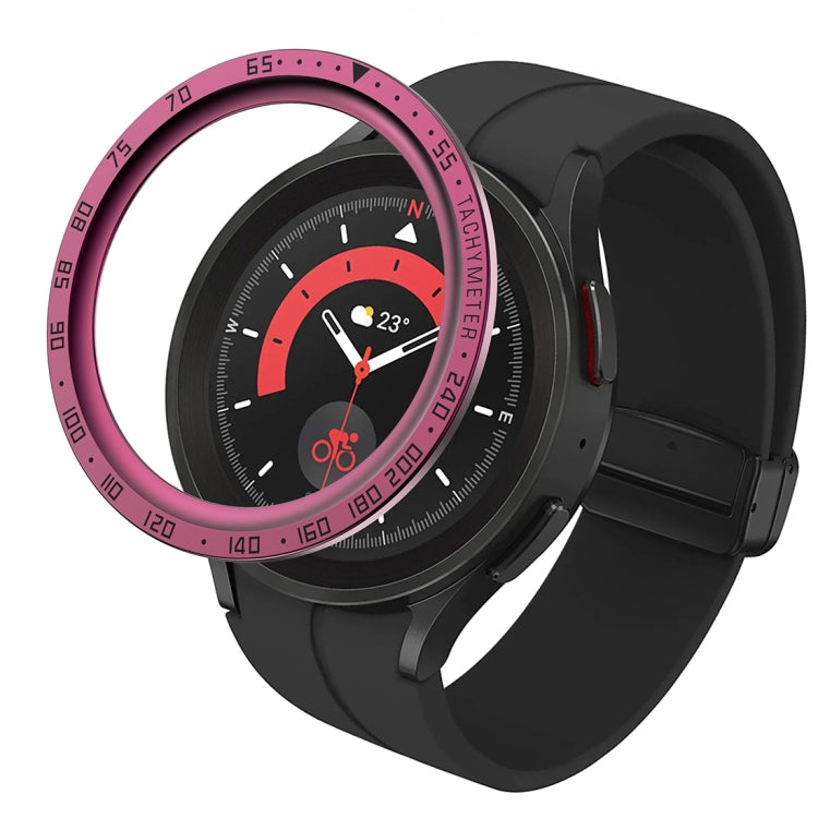 Cadre de protection en acier à cadran, For Samsung Galaxy Watch5 Pro 45mm A Style, For Samsung Galaxy Watch5 Pro 45mm E Style