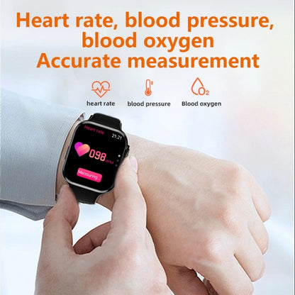 WS8 Pro Montre intelligente à écran tactile IPS de 2,0 pouces, prise en charge étanche IP67 Surveillance de la fréquence cardiaque et de l'oxygène sanguin / Modes sportifs