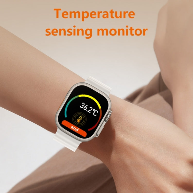 WS8 Pro Montre intelligente à écran tactile IPS de 2,0 pouces, prise en charge étanche IP67 Surveillance de la fréquence cardiaque et de l'oxygène sanguin / Modes sportifs