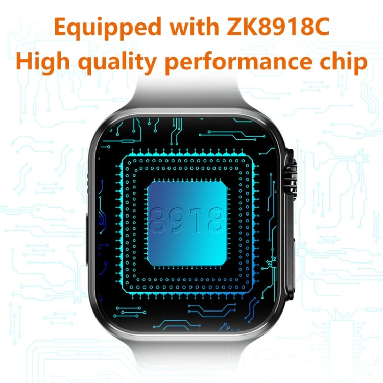 WS8 Pro Montre intelligente à écran tactile IPS de 2,0 pouces, prise en charge étanche IP67 Surveillance de la fréquence cardiaque et de l'oxygène sanguin / Modes sportifs